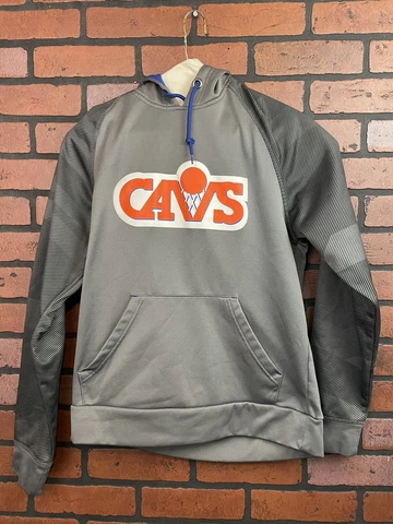 Cleveland Cavaliers Cavs NBA Hardwood Classic Majestic Hoodie Sweatshirt Mens S Cover