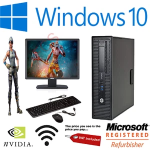 FAST GAMING PC HP LENOVO BUNDLE COMPUTER INTEL i5 4th Gen 3Ghz + 8GB 320GB GT710 - Picture 1 of 6