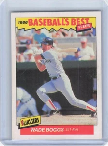 1986 Fleer Baseball's Best Sluggers vs. Pitchers - #2 Wade Boggs - Picture 1 of 2