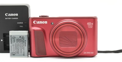 [Exc+++] Canon PowerShot SX720 HS Red 20.3MP Digital Camera #2505869A - Image 1 of 4