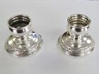 Quaker Sterling 1 1/4" Weighted Candle Holders #706 - Item# 6943