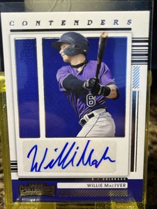Willie MacIver 2021 Panini Contenders Auto Autograph #CAWM Rockies ✨