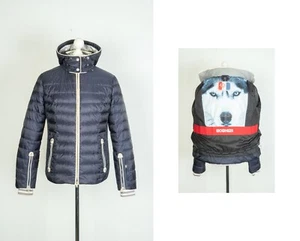 -Women's Bogner Fire and Ice Ski Puffer Winter Blue Parka Jacket Size 44 US 14 - Picture 1 of 14