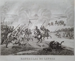 Incis. Storia di Napoleone Norvins 1850: Battaglia di Lipsia - Picture 1 of 6