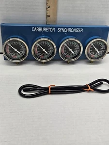 FOUR motorcycle carburetor CARB SYNCHRONIZER VACCUM GAUGES - Picture 1 of 7