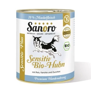 6 x 800 g Sensitiv PLUS Bio-Huhn Menü mit Bio-Gemüse für Hunde mit Leishmaniose - Bild 1 von 4