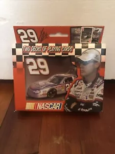 NASCAR Kevin Harvick Two Decks of Playing Cards in Decorative Tin New in Box - Picture 1 of 2