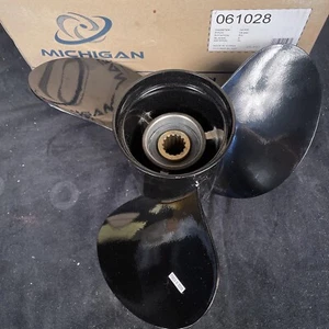 Michigan Wheel 061028 Johnson Suzuki Outboard Boat Propeller Prop 14 x 19P - Bild 1 von 1