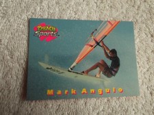 Beach Sports Inc "MARK ANGULO" #94 Windsurfer 1992 Trading Card