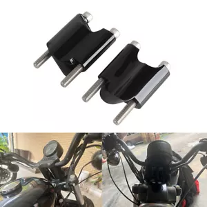 2" Rise Handlebar Riser 1" Bar Extension for Harley Forty-Eight XL1200 2010-2018 - Foto 1 di 9