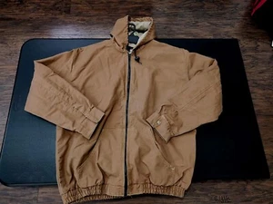Bulwark FR Flame Resistant Hooded Jacket Men’s XXLarge Duck Brown - Picture 1 of 11
