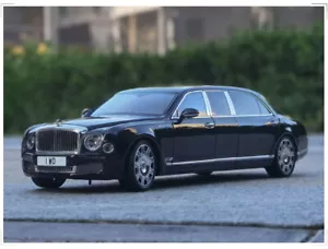 Bentley Mulsanne casi real W.O. 1/18 Modelo de coche diecast edición extendida 2017 - Imagen 1 de 10