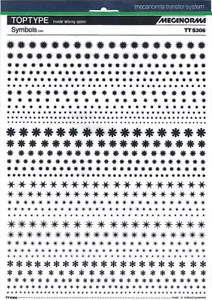 Mecanorma letras de transferencia seca A4, productos gráficos, símbolos TT S306 TOPTYPE - Imagen 1 de 2