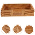 Wicker Cocktail Napkin Holder Box Office Organizing Container