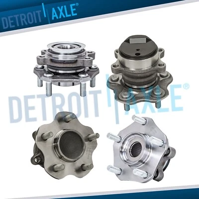 Cubo de roda dianteira e traseira e rolamentos para 2013 2014 2015 2016 2017 Nissan Leaf FWD - Imagem 1 de 4