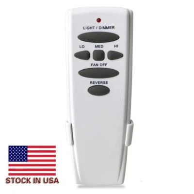 Direct replacement for Hampton Bay Remote UC7078T REVERSE with 1 Year Warranty
