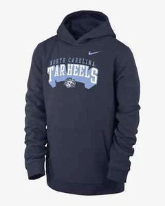 Sz Large NIKE Boys Club Fleece Pullover Hoody Navy Blue NWT - Picture 1 of 5