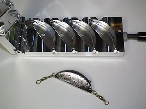 Saltwater Crescent Sinker mold 8oz 4 cavity CNC Aluminum - Picture 1 of 5