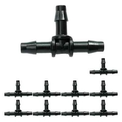 Raccordi per tubi 4 mm Tee Antelco 3 vie aria acqua idroponica laghetto irrigazione spinato