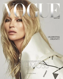 (By Airmail) VOGUE HONG KONG MAGAZINE (KATE MOSS ) March 2021 -marjoriejw - Picture 1 of 1