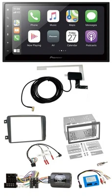 Pioneer USB Lenkrad 2DIN Bluetooth DAB Autoradio für Mercedes C W203 2000-2004 a - Bild 1 von 4