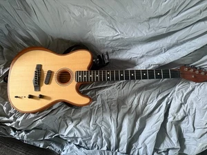 Fender American Acoustasonic Telecaster Electric Acoustic Guitar - Natural - Picture 1 of 9