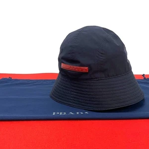 PRADA PRADA Sportmütze Polyester Nylon Teflon, Polyurethan Navy 28424 - Bild 1 von 7