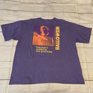Camiseta John Carpenter's Halloween Hombre XXL 2XL Púrpura Derecho a Un Buen Susto - Imagen 1 de 6