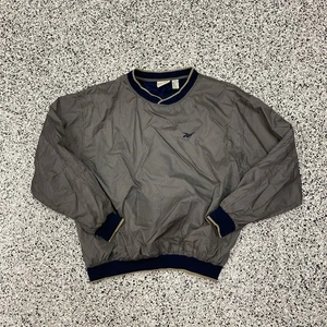 VTG Reebok Lined Jacket Windbreaker Mens XXL Pullover Classic Check Plaid Golf - Picture 1 of 4