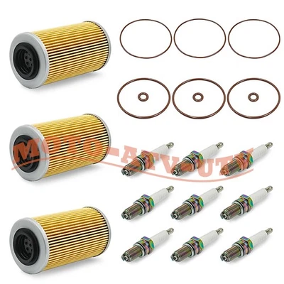 3 Packs Oil Filters Kit & Spark Plugs Set for Sea-Doo GTI 130 GTI 155 2007-2017 - Image 1 of 4
