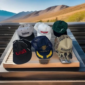 Vintage Lot Of 6 Hats Mixed Lot Cheap Louis Teister Beaver Areospace Roadway CsA - Picture 1 of 24