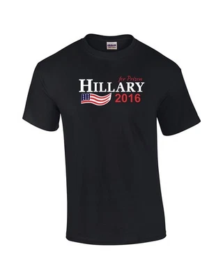 Funny Presidential Campaign Tee Shirt Hillary for Prison 2016 Black - Image 1 of 4