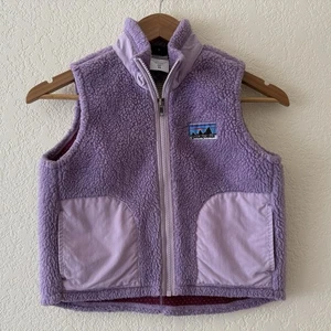 Patagonia Retro-X Fleece Vest Sherpa Deep Pile Girls Size XS 5 6 Full Zip - Picture 1 of 10