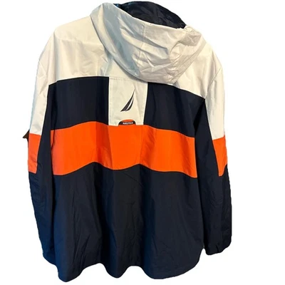 Nautica XXL Poliéster Shell Excelente Estado - Azul Blanco Naranja  Foto 1 de 4