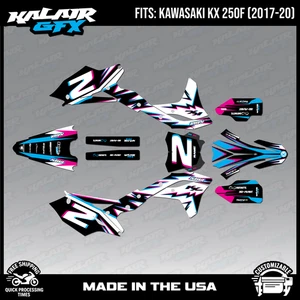 Kit Gráficos para Kawasaki KX250F KX 250F (2017-2020) Vision Series - Rosa - Imagen 1 de 4