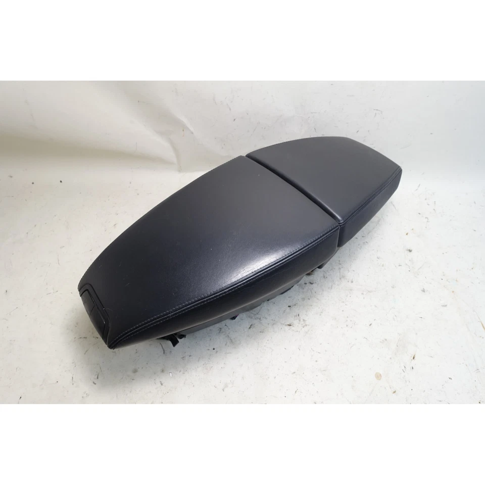 BMW E63 E64 650i 2008-2010 consola central reposabrazos cuero de precisión negro OEM Foto 1 de 4