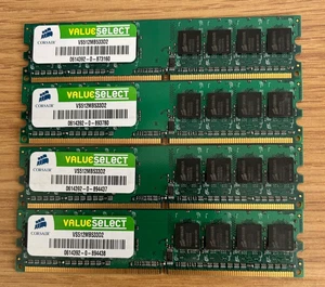 Corsair ValueSelect 2GB DDR2-533 PC2-4200 Kit 4 x 512MB 4 x VS512MB533D2 - Picture 1 of 1
