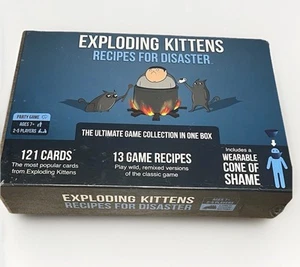 EXPLODING KITTENS Game Recipes for Disaster w/Cone of Shame NEW - Picture 1 of 3