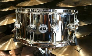 DW Drum Workshop Nickel Over Brass 14x6.5” Snare Drum - Picture 1 of 3