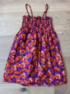 Dolce & Gabbana Girls Purple & Red Poppy Dress - Made in Italy - Size 11/12 - Picture 1 of 7
