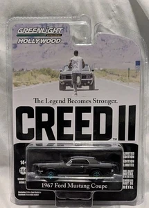 GREENLIGHT "Creed II" 1967 Ford Mustang Coupe *CHASE* - Picture 1 of 2