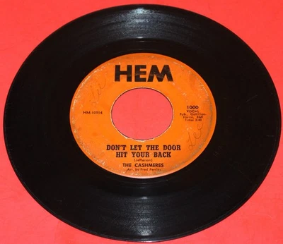 THE CASHMERES "DON'T LET THE DOOR HIT BACK" ORIG MEGA RARE SOUL NORTHERN HEAR G+ - Image 1 of 2