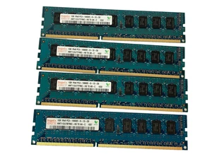 Hynix Memory 4GB (4x1GB) HMT112U7TFR8C-H9 PC3-10600E DDR3-1333 1RX8 ECC - Picture 1 of 2