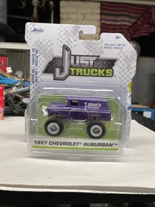 2025 Jada Just Trucks, Purple 1957 Chevrolet Suburban 4x4 Ben's Auto Repair 1:55 - Picture 1 of 6