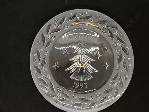 Lenox Christmas 1993 Crystal Christms Tree Plate - Picture 1 of 3