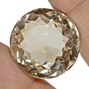 120 Ct Natural Untreated Brown Smoky Quartz Round Cut Loose Huge Gem For Pendant - Picture 1 of 6