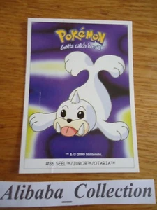 POKEMON dunkin boomer trading card sticker 2000 Carte # 86 SEEL JUROB OTARIA - Picture 1 of 1