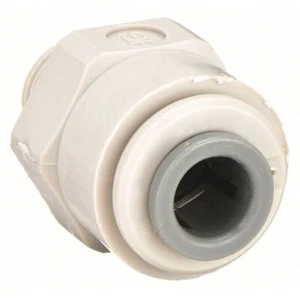 JOHN GUEST PI 011223S ADAPTOR PUSH-TO-CONNECT, 3/8 PIPE TO 3/8 TUBE OD - 10 pcs - Picture 1 of 3