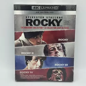 Rocky - 4-Film I-IV Knockout Collection - 4K Ultra HD + Slipbox - BILINGUAL NEW - Picture 1 of 5