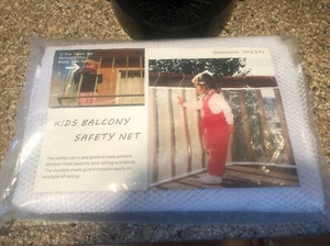 NUEVA red de seguridad para balcón para niños 10 x 2,5 pies protector de cubierta para niños protector de malla para bebés - Imagen 1 de 5